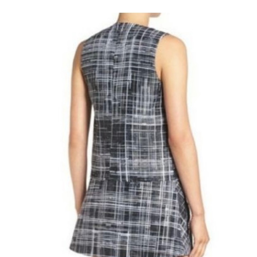 Kendall + Kylie Revolve Drop Waist Fully Lined Sleeveless Flare Mini Skirt Dress - Picture 3 of 16